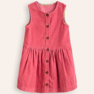 NWOT Mini Boden Formica Pink Corduroy Angel Sleeve Dress Size 9/10